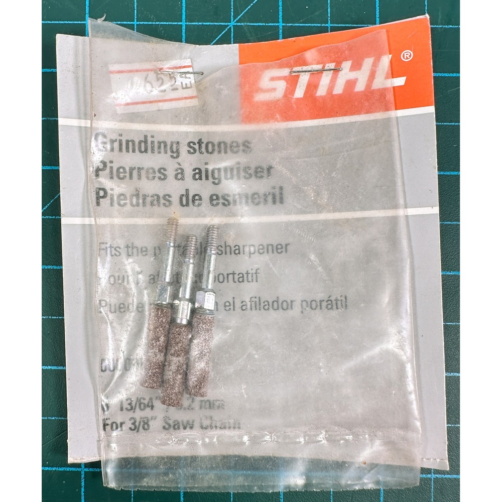STIHL Grinding Stones 13/64 5.2mm for 3/8 Saw Chain 0000 882 4105 Pack of 3